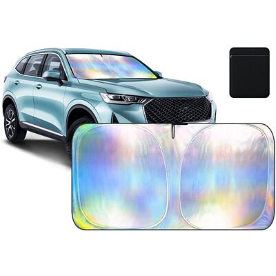 Itutn Auto-Sonnenblende für die Windschutzscheibe Blockt die meiste Hitze & hält den Innenraum kühl Universell passend für Autos, SUV, Transporter Auto-Sonnenschutz, Sonnenblende & Autozubehör für den Sommer Mittelgroß (L: 145 × 80 cm) Itutn Auto-Sonnenblende für die Windschutzscheibe Blockt die meiste Hitze & hält den Innenraum kühl Universell passend für Autos, SUV, Transporter Auto-Sonnenschutz, Sonnenblende & Autozubehör für den Sommer Mittelgroß (L: 145 × 80 cm)