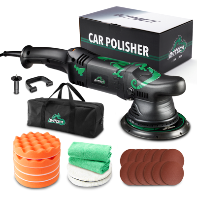 BATOCA 5 Zoll Dual Action Zufällig Oszillierende Autopoliermaschine, 6 Variable Geschwindigkeiten DA-Polierer für Auto-Detailing, mit Schaumstoffpads für Wachsen, Polieren, Schleifen, Glätten BATOCA 5 Zoll Dual Action Zufällig Oszillierende Autopoliermaschine, 6 Variable Geschwindigkeiten DA-Polierer für Auto-Detailing, mit Schaumstoffpads für Wachsen, Polieren, Schleifen, Glätten