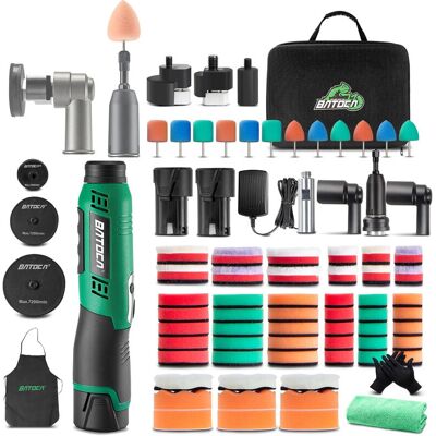 BATOCA S6 Mini Akku-Poliermaschine, Profi-Set für Fahrzeugaufbereitung und Lackpflege, 12 V Auto-Poliermaschine, DA- und RO-Poliermaschine, Schwabbel-Polierer für Motorräder, 1000-5000 U/min & 4200-21000 U/min BATOCA S6 Mini Akku-Poliermaschine, Profi-Set für Fahrzeugaufbereitung und Lackpflege, 12 V Auto-Poliermaschine, DA- und RO-Poliermaschine, Schwabbel-Polierer für Motorräder, 1000-5000 U/min & 4200-21000 U/min