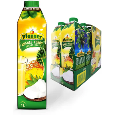 Pfanner Ananas Kokos 8x1L Pfanner Ananas Kokos 8x1L
