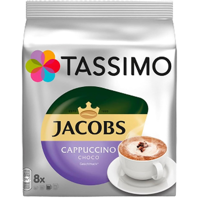 Jacobs Tassimo Cappuccino Choco Kaffeekapseln 8 Portionen 160g Jacobs Tassimo Cappuccino Choco Kaffeekapseln 8 Portionen 160g