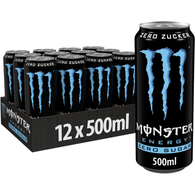 Monster - Energy Zero Sugar - 12er Pack - Zero Sugar - Energy drink Monster - Energy Zero Sugar - 12er Pack - Zero Sugar - Energy drink