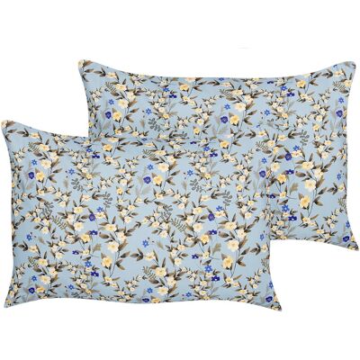 Beliani VALLORIA Blaue Gartenkissen - Outdoor Cushions Beliani VALLORIA Blaue Gartenkissen - Outdoor Cushions