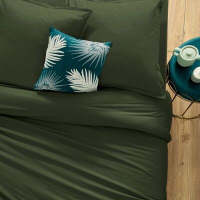 Atmosphera Khaki Green Baumwoll Bettbezug - Doppelbettgröße Atmosphera Khaki Green Baumwoll Bettbezug - Doppelbettgröße