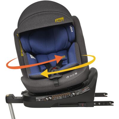 Jovikids 360° drehbarer Booster-Sitz mit ISOFIX, i-Size 40-150 cm (von der Geburt bis ca. 12 Jahre), Baby-Autositze mit Verstellfunktion & abnehmbarem Sonnenschutz, ECE R129 (blau) Jovikids 360° drehbarer Booster-Sitz mit ISOFIX, i-Size 40-150 cm (von der Geburt bis ca. 12 Jahre), Baby-Autositze mit Verstellfunktion & abnehmbarem Sonnenschutz, ECE R129 (blau)