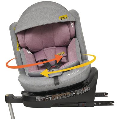 Jovikids 360° drehbarer Kindersitz mit ISOFIX, i-Size 40-150 cm (von der Geburt bis ca. 12 Jahre), Baby-Autositze Reboarder mit Verstellfunktion & abnehmbarem Sonnenschutz, ECE R129 Jovikids 360° drehbarer Kindersitz mit ISOFIX, i-Size 40-150 cm (von der Geburt bis ca. 12 Jahre), Baby-Autositze Reboarder mit Verstellfunktion & abnehmbarem Sonnenschutz, ECE R129