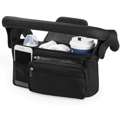 Momcozy universeller Kinderwagen-Organizer mit Isolierbecherhalter, abnehmbarer Handytasche und Schultergurt, passend für Kinderwagen, Buggy und Tierwagen aller Marken Momcozy universeller Kinderwagen-Organizer mit Isolierbecherhalter, abnehmbarer Handytasche und Schultergurt, passend für Kinderwagen, Buggy und Tierwagen aller Marken