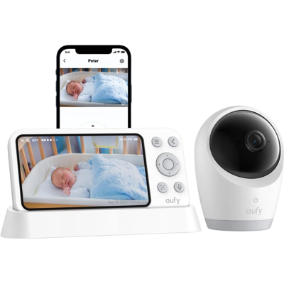 Eufy E21 Baby Monitor - 4K UHD, 5" Display, 720p, 8X Zoom Eufy E21 Baby Monitor - 4K UHD, 5" Display, 720p, 8X Zoom