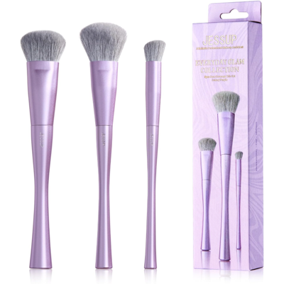Jessup Gesichtsmake-up-Pinsel-Set, 3-teiliges, ultraweiche, dichte Pinsel Jessup Gesichtsmake-up-Pinsel-Set, 3-teiliges, ultraweiche, dichte Pinsel