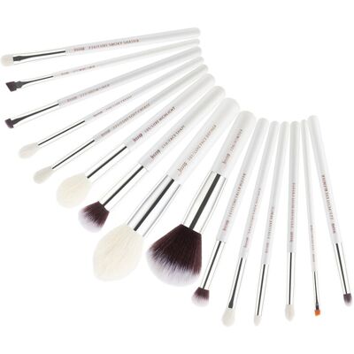 Jessup Haarbürsten-Set, 15-teilig, in Weiß/Silber gemischt Jessup Haarbürsten-Set, 15-teilig, in Weiß/Silber gemischt