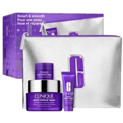 Clinique Smart & Smooth 50 ml + 10 ml + 5 ml + Täschchen Set 3 Stück Clinique Smart & Smooth 50 ml + 10 ml + 5 ml + Täschchen Set 3 Stück