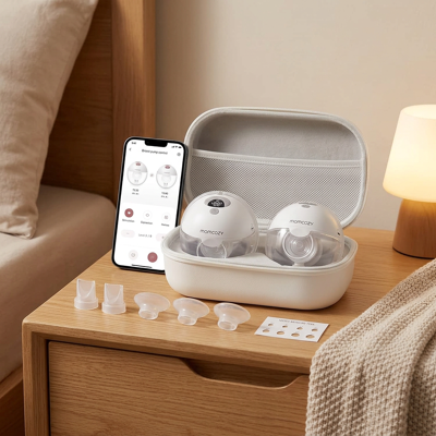 Momcozy M5 Smart App-gesteuerte Milchpumpe - Doppelpack - Grau, Geschenke für Mom Momcozy M5 Smart App-gesteuerte Milchpumpe - Doppelpack - Grau, Geschenke für Mom