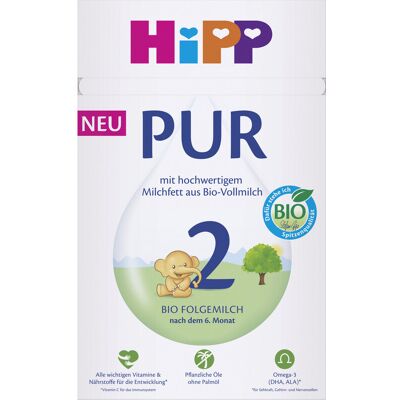 Hipp 2 Folgemilch Bio, mit hochwertigem Milchfett aus Bio-Vollmilch, ab 6 Monaten, 500 g Hipp 2 Folgemilch Bio, mit hochwertigem Milchfett aus Bio-Vollmilch, ab 6 Monaten, 500 g