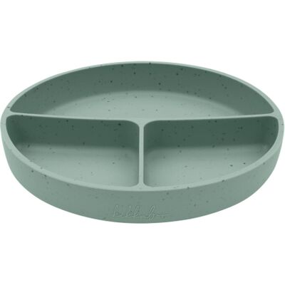 KikkaBoo Teller mit Saugnapf aus Platin-Silikon Salbei KikkaBoo Teller mit Saugnapf aus Platin-Silikon Salbei