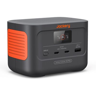 【Zeitlich begrenzter €74 】Jackery Explorer 100 Plus tragbare Powerstation, 99 Wh LiFePO4-Akku mit Schnellladung, tragbarer Backup-Akku mit 3 Anschlüssen und 128 W für Reisen und Notfälle, EU 【Zeitlich begrenzter €74 】Jackery Explorer 100 Plus tragbare Powerstation, 99 Wh LiFePO4-Akku mit Schnellladung, tragbarer Backup-Akku mit 3 Anschlüssen und 128 W für Reisen und Notfälle, EU