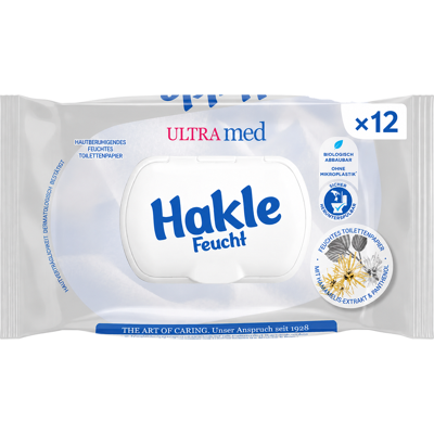 Hakle Ultra Med Feuchtes Toilettenpapier, 42 × 12 Blatt Hakle Ultra Med Feuchtes Toilettenpapier, 42 × 12 Blatt
