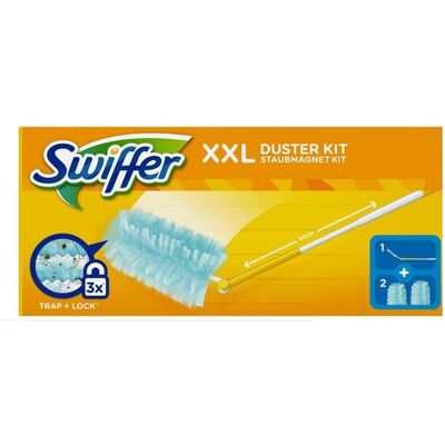 SWIFFER Mikrofasert Dusting-Kit - Teleskopstiel, 2 Staubwedel - Reinigungsset SWIFFER Mikrofasert Dusting-Kit - Teleskopstiel, 2 Staubwedel - Reinigungsset