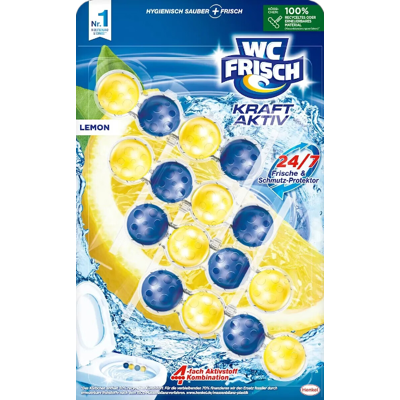 WC FRISCH Kraft Aktiv Duftspüler Lemon 4x50g WC FRISCH Kraft Aktiv Duftspüler Lemon 4x50g