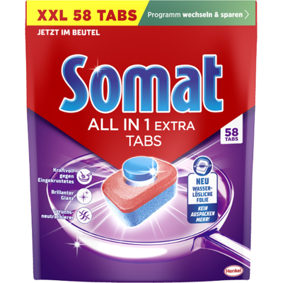 Somat All in 1 Extra Tabs XXL - 58 Tabs Somat All in 1 Extra Tabs XXL - 58 Tabs