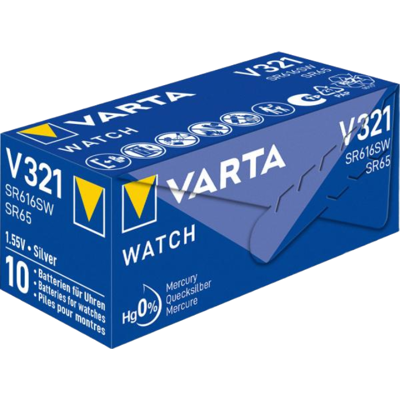 Varta V321/SR 65 Silberoxid-Uhrenbatterie - Batterie Varta V321/SR 65 Silberoxid-Uhrenbatterie - Batterie