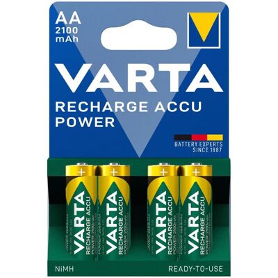 Varta NiMH Mignon AA HR06 1.2V/2100mAh 4er-Pack Blister Varta NiMH Mignon AA HR06 1.2V/2100mAh 4er-Pack Blister