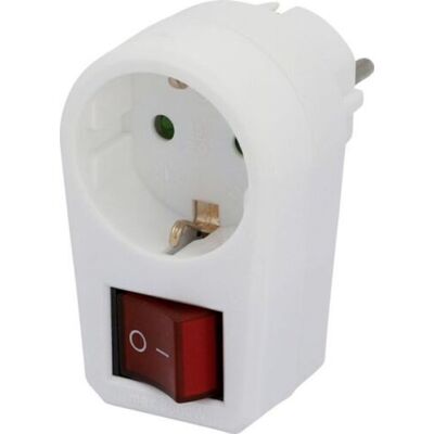 Unitec - 47490L - Weiß - Schuko - Steckdose mit Schalter Unitec - 47490L - Weiß - Schuko - Steckdose mit Schalter