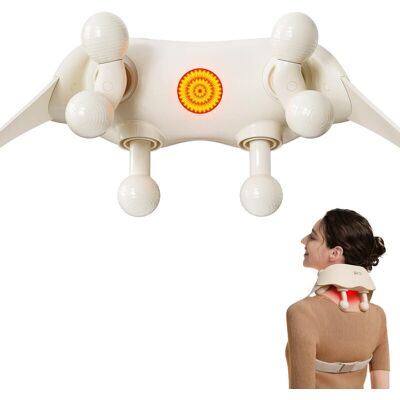 SKG HS500-2 Nacken- und Schultermassagegerät zur Linderung von Nackenschmerzen, rotierende Knetmassage und Rotlicht-Moxibustion, Geschenk für den Liebsten SKG HS500-2 Nacken- und Schultermassagegerät zur Linderung von Nackenschmerzen, rotierende Knetmassage und Rotlicht-Moxibustion, Geschenk für den Liebsten