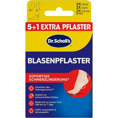 Scholl Blasenpflaster Mix-Pack 6 Stück Scholl Blasenpflaster Mix-Pack 6 Stück