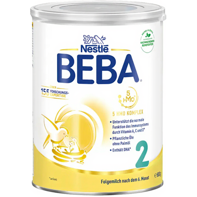 Nestlé BEBA Folgemilch 2 - Folgemilch nach dem 6. Monat Nestlé BEBA Folgemilch 2 - Folgemilch nach dem 6. Monat
