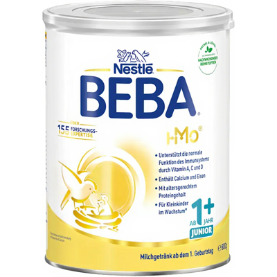 Nestlé BEBA Junior 1+ Kindermilch (ab 12 Monaten) 800 g Nestlé BEBA Junior 1+ Kindermilch (ab 12 Monaten) 800 g