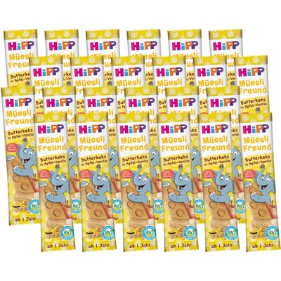 HiPP bio Müsliriegel Butterkekse in Apfel-Vanille (ab 12 Monaten) Multipack 24 x 20 g HiPP bio Müsliriegel Butterkekse in Apfel-Vanille (ab 12 Monaten) Multipack 24 x 20 g