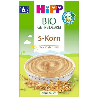 HiPP Bio-Getreidebrei 5-Korn ab 6. Monat 7 x 200 g HiPP Bio-Getreidebrei 5-Korn ab 6. Monat 7 x 200 g