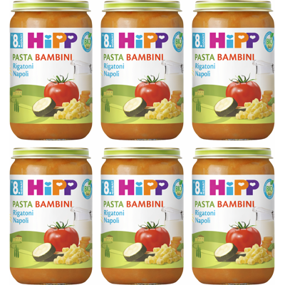 Hipp Pasta Bambini Rigatoni Napoli ab 8. Monat 6 x 220 g Hipp Pasta Bambini Rigatoni Napoli ab 8. Monat 6 x 220 g
