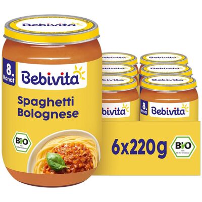 Bebivita Spaghetti Bolognese (ab 8 Monaten) Multipack 6 x 220 g Bebivita Spaghetti Bolognese (ab 8 Monaten) Multipack 6 x 220 g