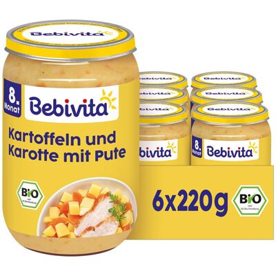 Bebivita Kartoffel und Karotte mit Pute 6 x 220 g Bebivita Kartoffel und Karotte mit Pute 6 x 220 g