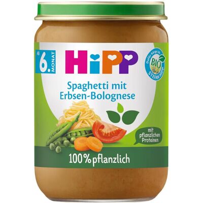 Hipp Bio Spaghetti mit Erbsen-Bolognese, ab dem 6. Monat, 190 g 6er Pack (6 × 190 g) Hipp Bio Spaghetti mit Erbsen-Bolognese, ab dem 6. Monat, 190 g 6er Pack (6 × 190 g)