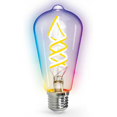 Aigostar Bluetooth Mesh Version/Smart Filament Glühbirne/ST64/E27/4,9W/RGBW/Klar Aigostar Bluetooth Mesh Version/Smart Filament Glühbirne/ST64/E27/4,9W/RGBW/Klar