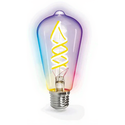 Aigostar WIFI WB Smart Filament Glühbirne ST64 E27 4.9W RGBW Aigostar WIFI WB Smart Filament Glühbirne ST64 E27 4.9W RGBW