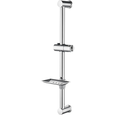 Ibergrif Duschstange, 60cm Duschstange, Wandmontierte Duschstange Set mit Seifenschalenhalter Verstellbarer Duschkopfhalter, Dusch Schienensystem für Badezimmer, Chrom, Silber Ibergrif Duschstange, 60cm Duschstange, Wandmontierte Duschstange Set mit Seifenschalenhalter Verstellbarer Duschkopfhalter, Dusch Schienensystem für Badezimmer, Chrom, Silber