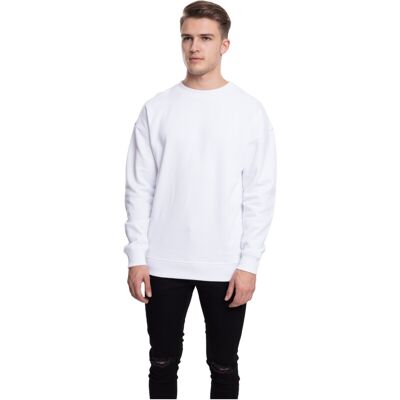 Urban Classics Sweatshirt mit Rundhals, weiß, XL Urban Classics Sweatshirt mit Rundhals, weiß, XL