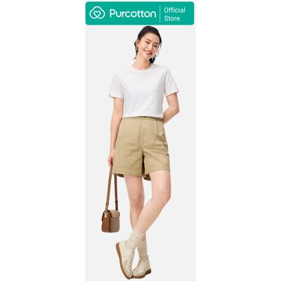Purcotton Damen Antibakterielles Rundhals T-Shirt - Bequem & Hautfreundlich - Vielseitig & Basic - Täglicher Arbeitsweg - Weiß - 165/88 A Purcotton Damen Antibakterielles Rundhals T-Shirt - Bequem & Hautfreundlich - Vielseitig & Basic - Täglicher Arbeitsweg - Weiß - 165/88 A