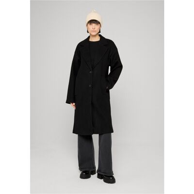 Urban Classics Damen Oversize-Langmantel, schwarz, M Urban Classics Damen Oversize-Langmantel, schwarz, M
