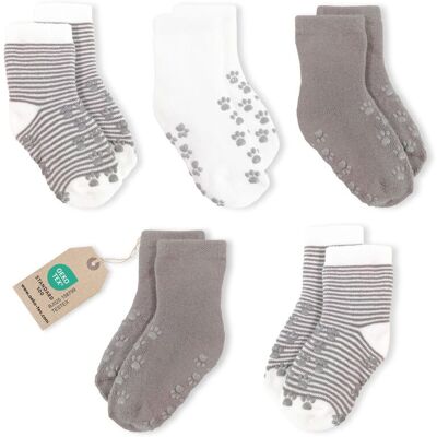 LaLoona Anti Rutsch Socken 5er Pack - Größe 17-18 LaLoona Anti Rutsch Socken 5er Pack - Größe 17-18