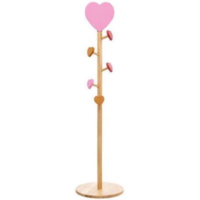 Atmosphera Liebesherz freistehender Garderobenständer - Rosa, 35 cm Durchmesser, 135 cm Höhe Atmosphera Liebesherz freistehender Garderobenständer - Rosa, 35 cm Durchmesser, 135 cm Höhe