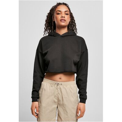 Urban Classics Damen Oversized Crop-Hoodie schwarz L Urban Classics Damen Oversized Crop-Hoodie schwarz L