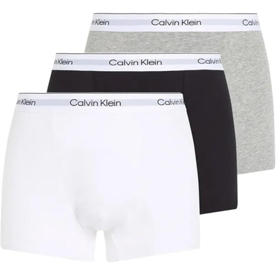 Calvin Klein Unterwäsche Relaxed Fit Trunk 3er-Pack Schwarz, Weiß, Grau meliert Herren Calvin Klein Unterwäsche Relaxed Fit Trunk 3er-Pack Schwarz, Weiß, Grau meliert Herren