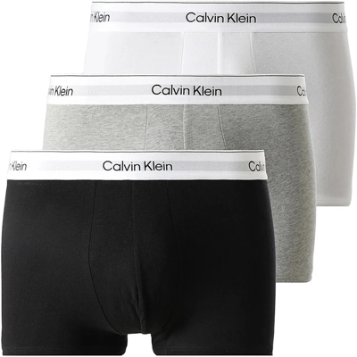 Calvin Klein RELAXED FIT TRUNK 3P MP1 Herren-Unterwäsche 3er-Pack SCHWARZ WEISS GRAU MELANGE XS Calvin Klein RELAXED FIT TRUNK 3P MP1 Herren-Unterwäsche 3er-Pack SCHWARZ WEISS GRAU MELANGE XS