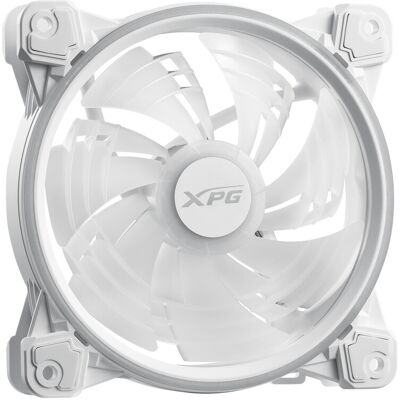 XPG HURRICANE 120 ARGB PWM Gehäuselüfter, 120 mm, Weiß, 1er-Pack XPG HURRICANE 120 ARGB PWM Gehäuselüfter, 120 mm, Weiß, 1er-Pack