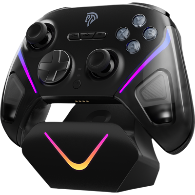 EasySMX D10 PC-Controller Videospiel-Gamepad - Elite kabelloses BT-Gamepad mit TMR-Joystick, Dual-Mode-Trigger & vollmechanische Tasten, 1000 Hz Polling-Rate, RGB-Hintergrundbeleuchtung für PC/Switch/Android/iOS EasySMX D10 PC-Controller Videospiel-Gamepad - Elite kabelloses BT-Gamepad mit TMR-Joystick, Dual-Mode-Trigger & vollmechanische Tasten, 1000 Hz Polling-Rate, RGB-Hintergrundbeleuchtung für PC/Switch/Android/iOS