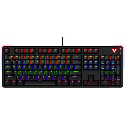 Rapoo V500PRO Full-Size kabelgebundene mechanische Gaming-Tastatur, QWERTY US-Layout, 104 Tasten Anti-Ghosting, Regenbogen RGB-Hintergrundbeleuchtung, Multimedia-Hotkeys, Abnehmbare obere Abdeckung, USB-C, Robust, Roter Switch - Schwarz Rapoo V500PRO Full-Size kabelgebundene mechanische Gaming-Tastatur, QWERTY US-Layout, 104 Tasten Anti-Ghosting, Regenbogen RGB-Hintergrundbeleuchtung, Multimedia-Hotkeys, Abnehmbare obere Abdeckung, USB-C, Robust, Roter Switch - Schwarz
